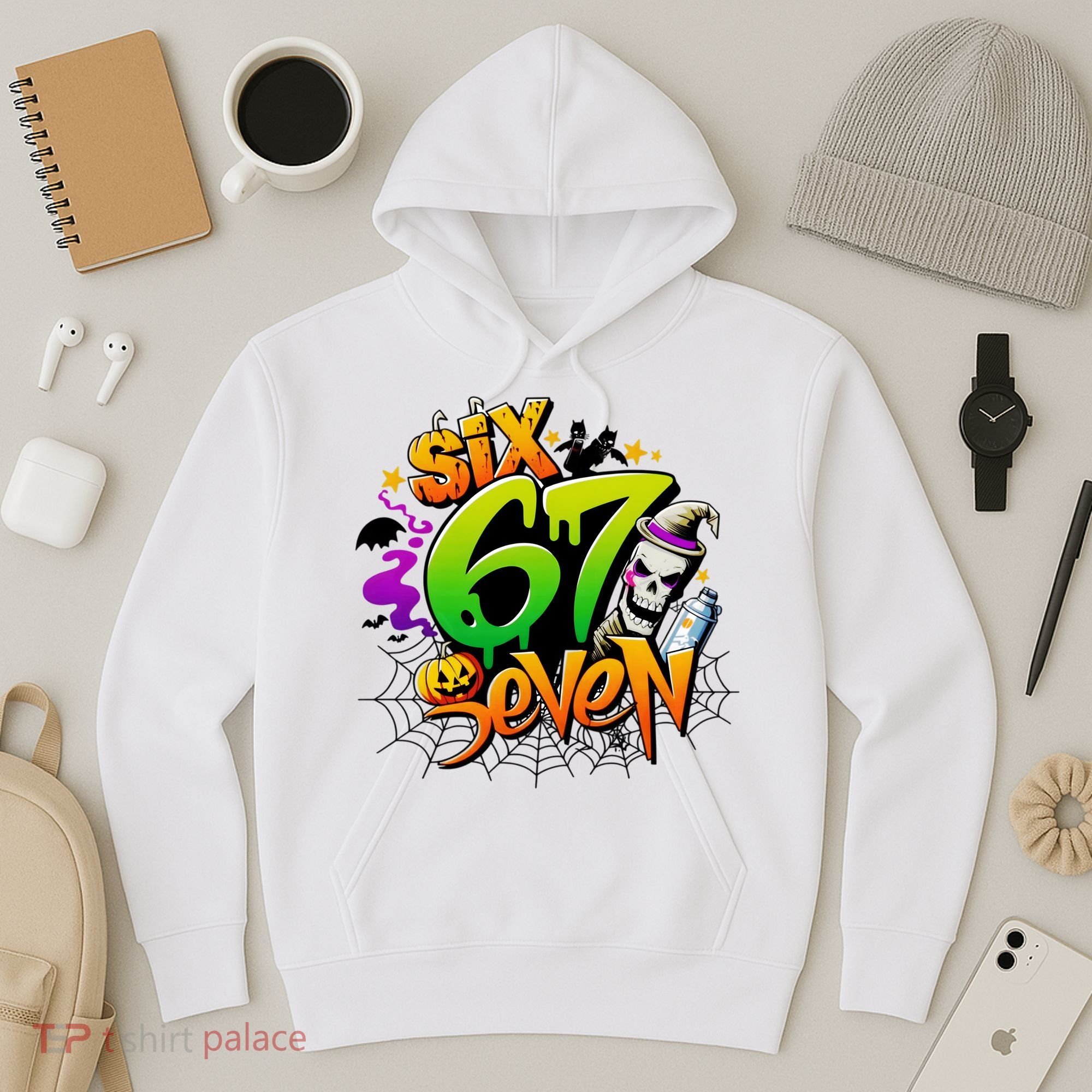 Haunted By 67 Halloween Meme Graffiti 6-7 Hoodie