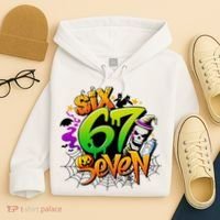 Haunted By 67 Halloween Meme Graffiti 6-7 Hoodie thumb 4