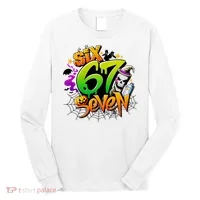 Haunted By 67 Halloween Meme Graffiti 6-7 Long Sleeve Shirt thumb 0