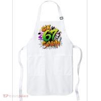Haunted By 67 Halloween Meme Graffiti 6-7 Apron thumb 0