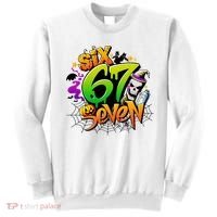Haunted By 67 Halloween Meme Graffiti 6-7 Sweatshirt thumb 0