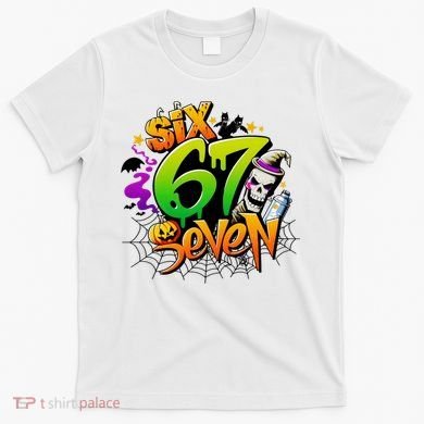 Haunted By 67 Halloween Meme Graffiti 6-7 T-Shirt