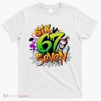 Haunted By 67 Halloween Meme Graffiti 6-7 T-Shirt thumb 0
