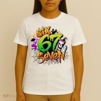 Haunted By 67 Halloween Meme Graffiti 6-7 T-Shirt thumb 4