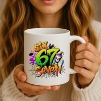 Haunted By 67 Halloween Meme Graffiti 6-7 Coffee Mug thumb 3