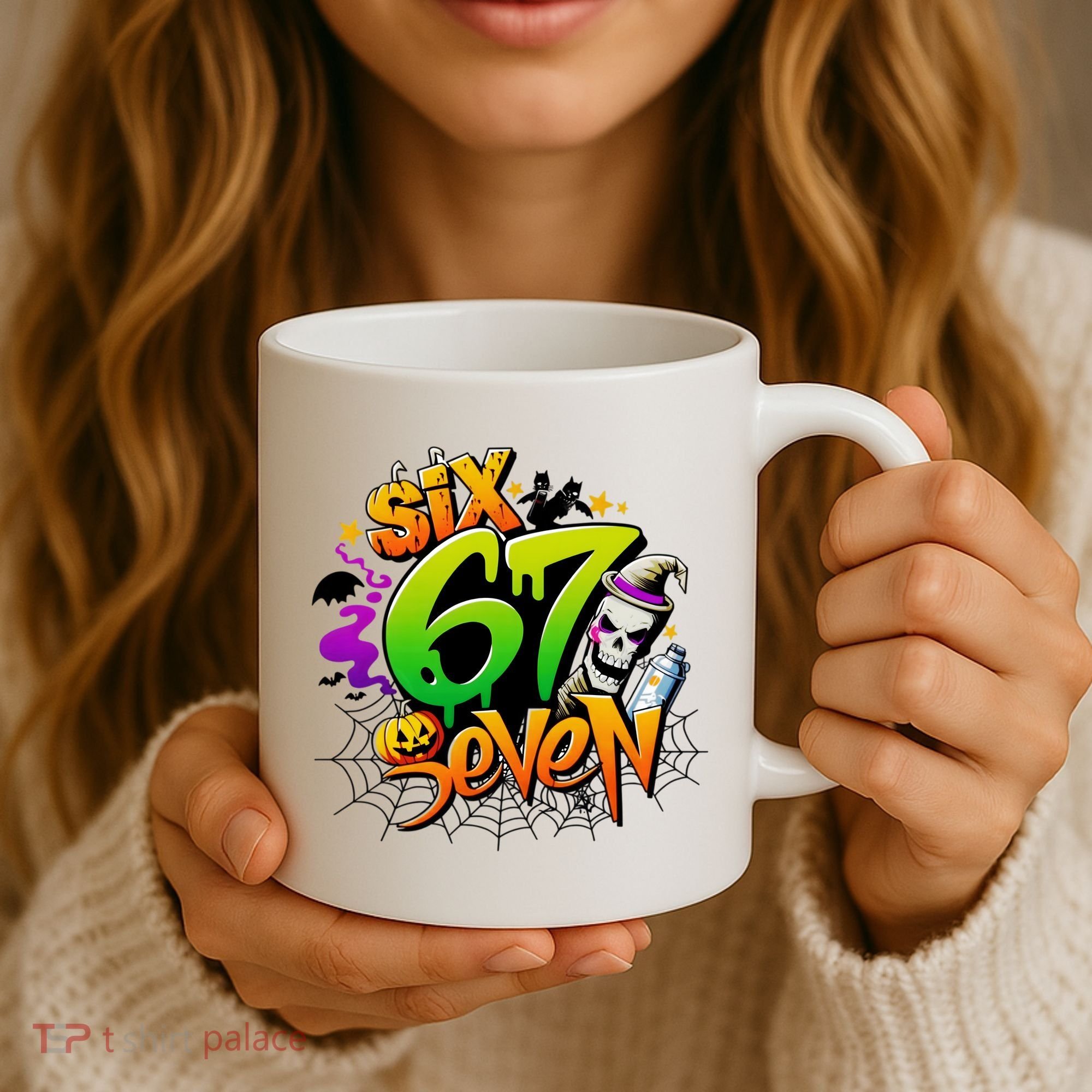 Haunted By 67 Halloween Meme Graffiti 6-7 Coffee Mug