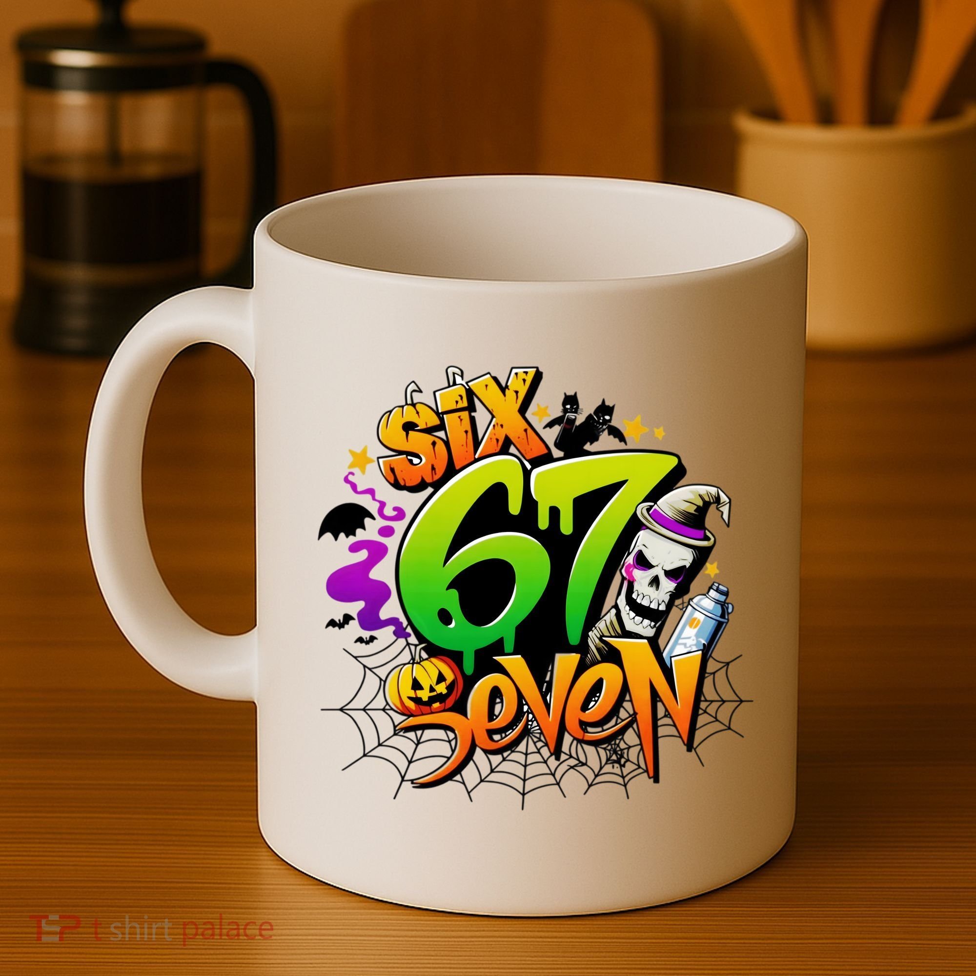 Haunted By 67 Halloween Meme Graffiti 6-7 Coffee Mug