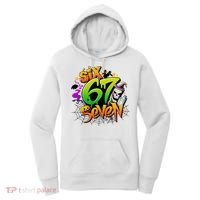 Haunted By 67 Halloween Meme Graffiti 6-7 Women's Hoodie thumb 0