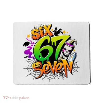 Haunted By 67 Halloween Meme Graffiti 6-7 Mousepad