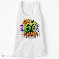 Haunted By 67 Halloween Meme Graffiti 6-7 Women's Tank Top thumb 0