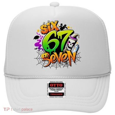 Haunted By 67 Halloween Meme Graffiti 6-7 Hat