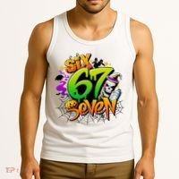 Haunted By 67 Halloween Meme Graffiti 6-7 Tank Top thumb 3