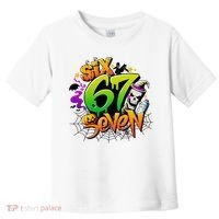 Haunted By 67 Halloween Meme Graffiti 6-7 Toddler T-Shirt thumb 0