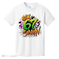 Haunted By 67 Halloween Meme Graffiti 6-7 Kids T-Shirt thumb 0