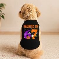 Haunted By 67 Six Seven Halloween 6-7 Doggie Tank thumb 2