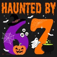 Haunted By 67 Six Seven Halloween 6-7 Sustainable Bucket Hat thumb 2