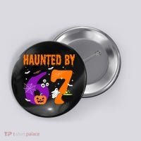 Haunted By 67 Six Seven Halloween 6-7 Button thumb 0
