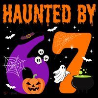 Haunted By 67 Six Seven Halloween 6-7 Mousepad thumb 1