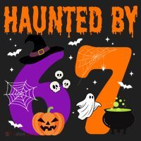 Haunted By 67 Six Seven Halloween 6-7 Hat thumb 2