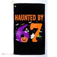 Haunted By 67 Six Seven Halloween 6-7 Golf Towel thumb 0