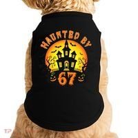 Haunted By 67 Funny Six Seven Gen Alpha Z Halloween Doggie Tank thumb 0