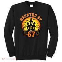 Haunted By 67 Funny Six Seven Gen Alpha Z Halloween Sweatshirt thumb 0