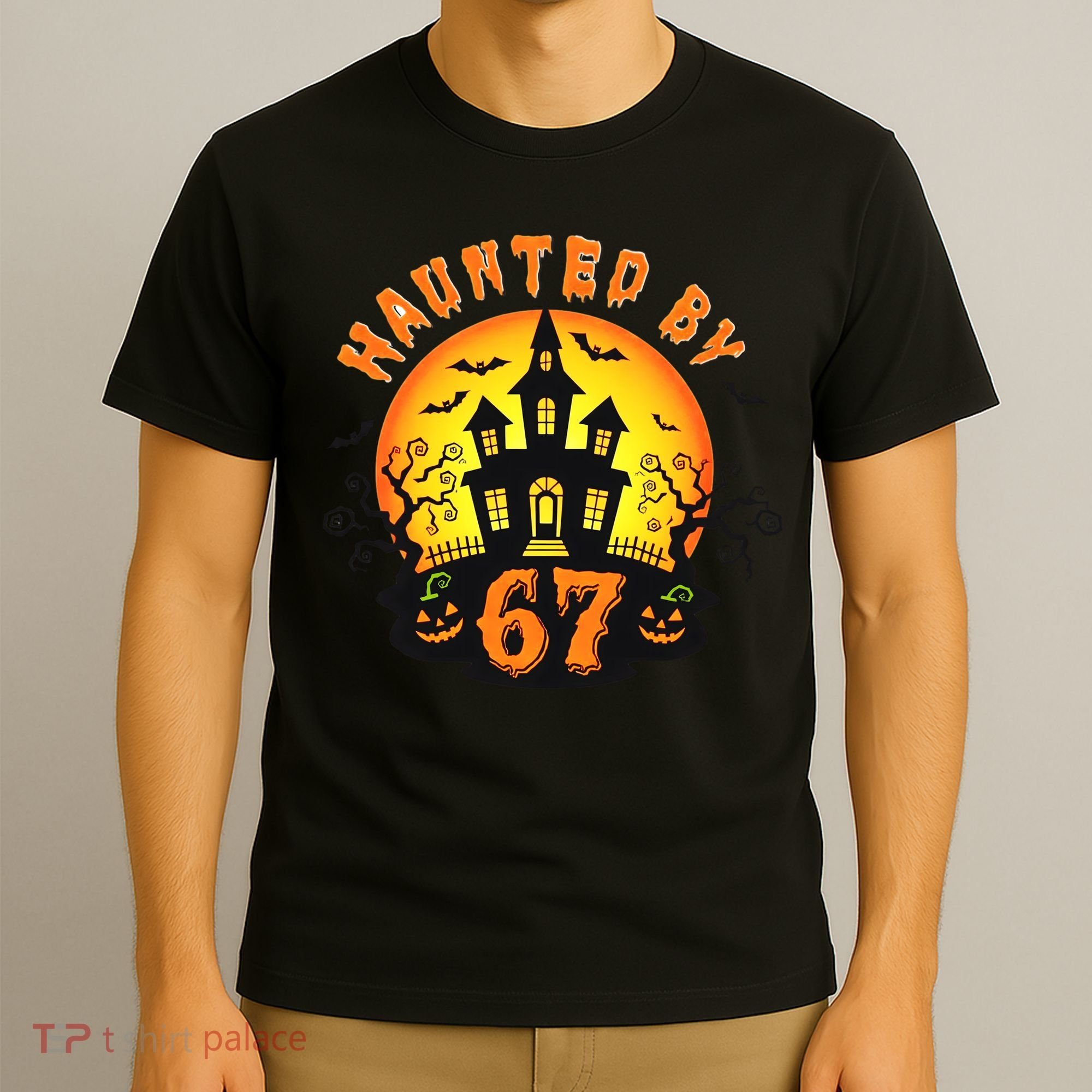 Haunted By 67 Funny Six Seven Gen Alpha Z Halloween T-Shirt