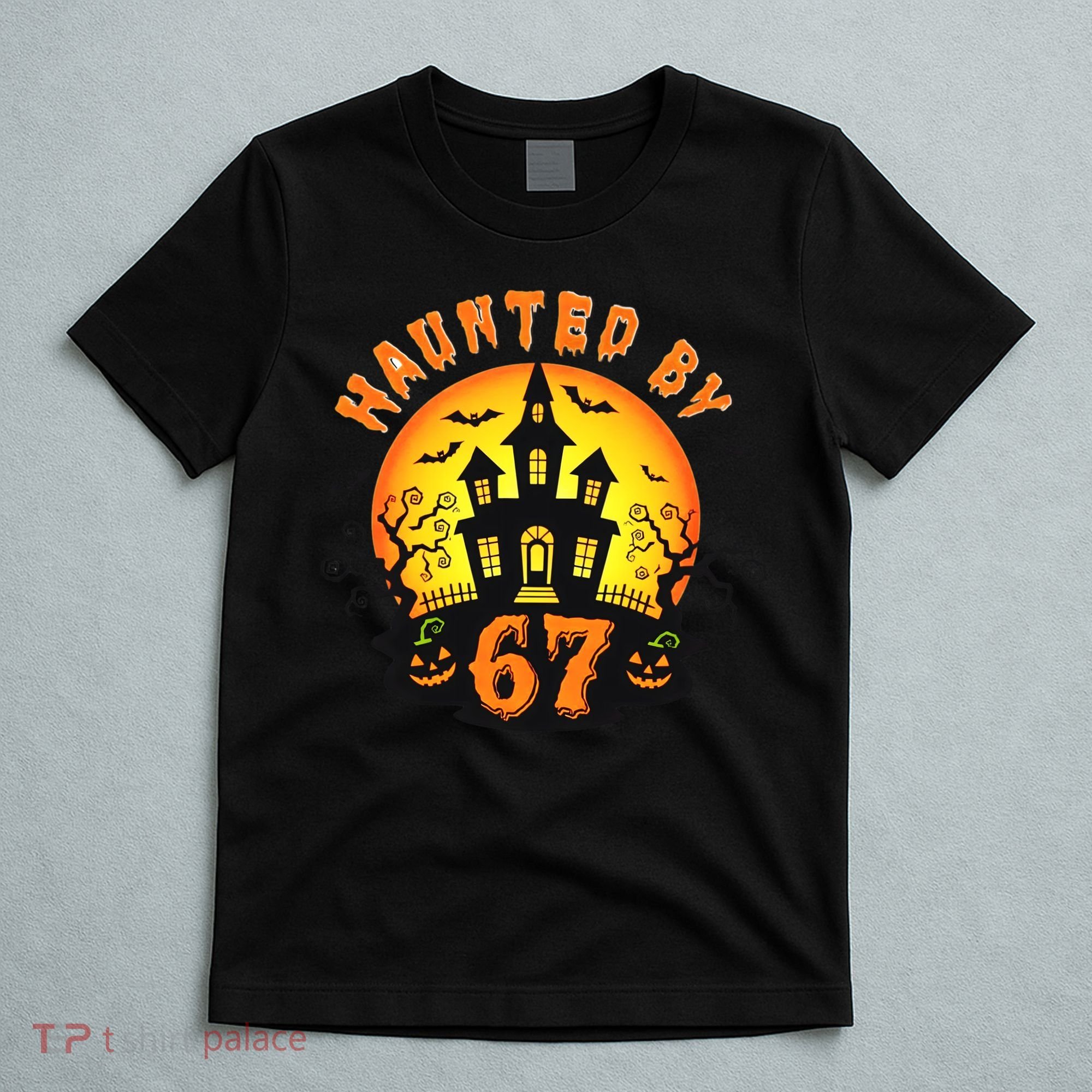 Haunted By 67 Funny Six Seven Gen Alpha Z Halloween T-Shirt