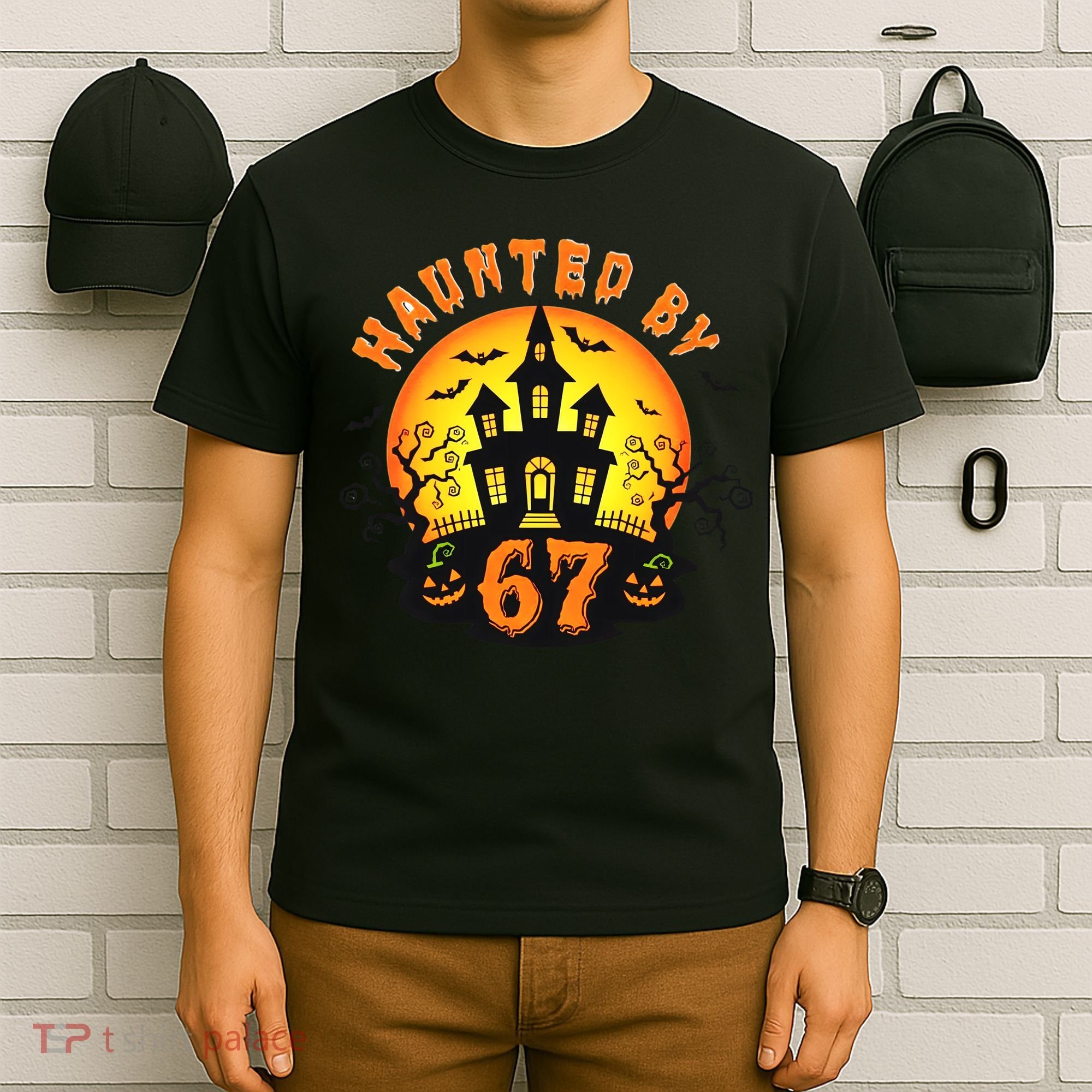 Haunted By 67 Funny Six Seven Gen Alpha Z Halloween T-Shirt