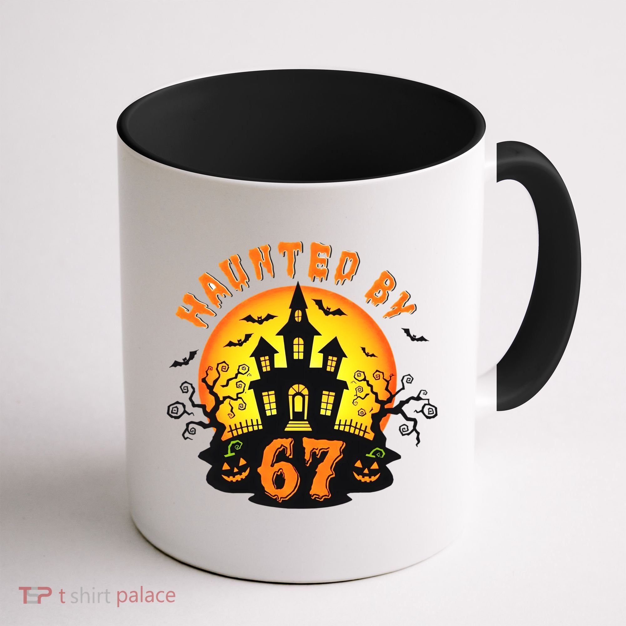 Haunted By 67 Funny Six Seven Gen Alpha Z Halloween Coffee Mug