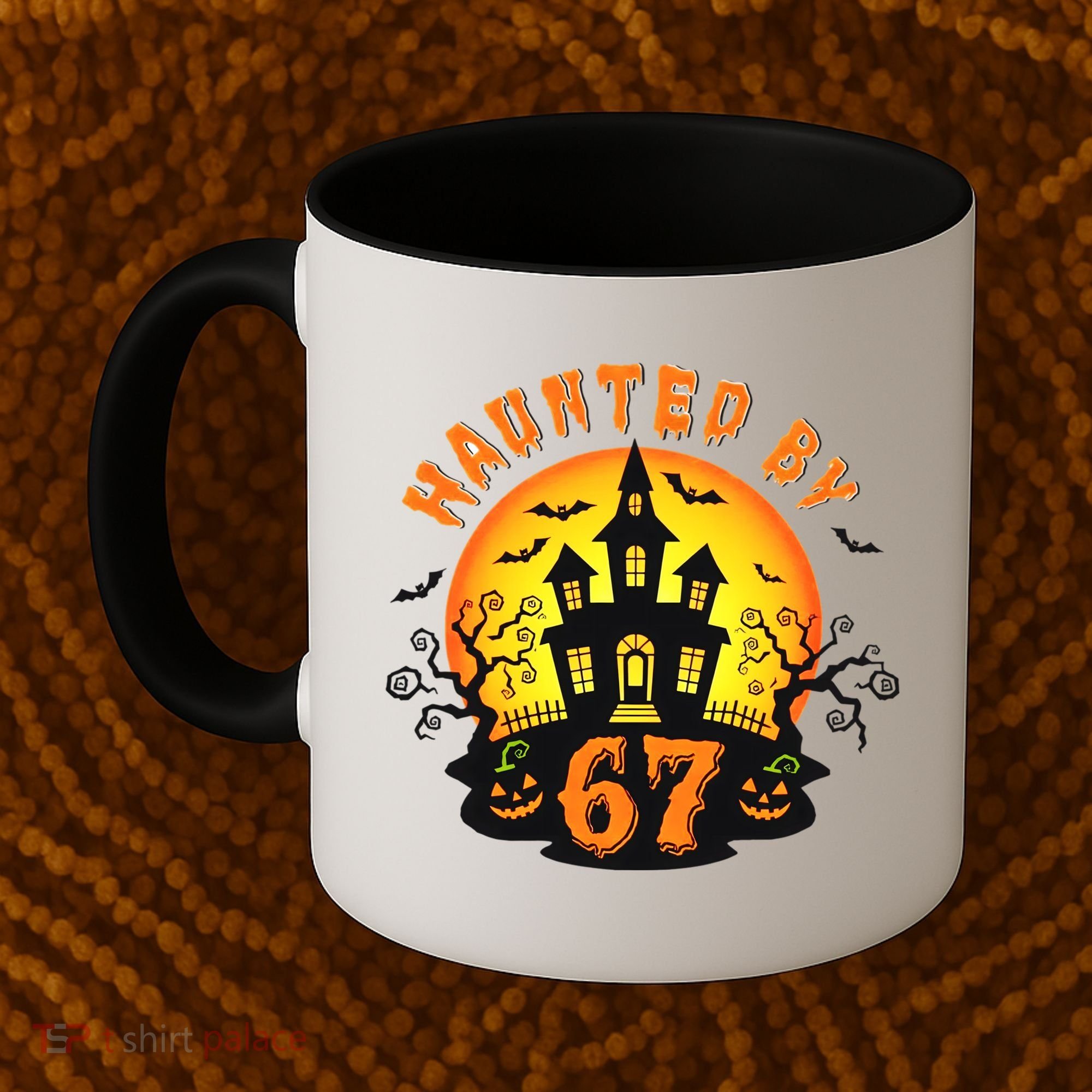 Haunted By 67 Funny Six Seven Gen Alpha Z Halloween Coffee Mug