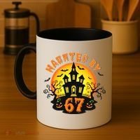 Haunted By 67 Funny Six Seven Gen Alpha Z Halloween Coffee Mug thumb 4