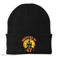 Haunted By 67 Funny Six Seven Gen Alpha Z Halloween Beanie thumb 0