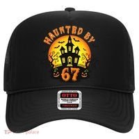 Haunted By 67 Funny Six Seven Gen Alpha Z Halloween Hat thumb 0