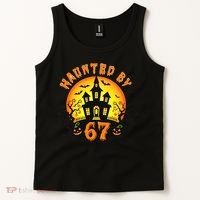 Haunted By 67 Funny Six Seven Gen Alpha Z Halloween Tank Top thumb 2