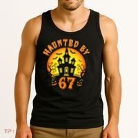 Haunted By 67 Funny Six Seven Gen Alpha Z Halloween Tank Top thumb 3