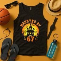 Haunted By 67 Funny Six Seven Gen Alpha Z Halloween Tank Top thumb 4