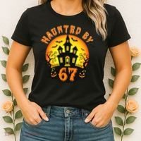 Haunted By 67 Funny Six Seven Gen Alpha Z Halloween Women's T-Shirt thumb 2