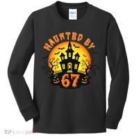 Haunted By 67 Funny Six Seven Gen Alpha Z Halloween Kids Long Sleeve Shirt thumb 0