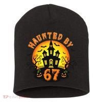 Haunted By 67 Funny Six Seven Gen Alpha Z Halloween Short Acrylic Beanie thumb 0