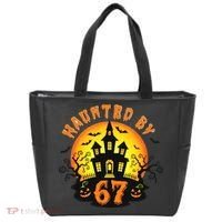 Haunted By 67 Funny Six Seven Gen Alpha Z Halloween Tote Bag thumb 0