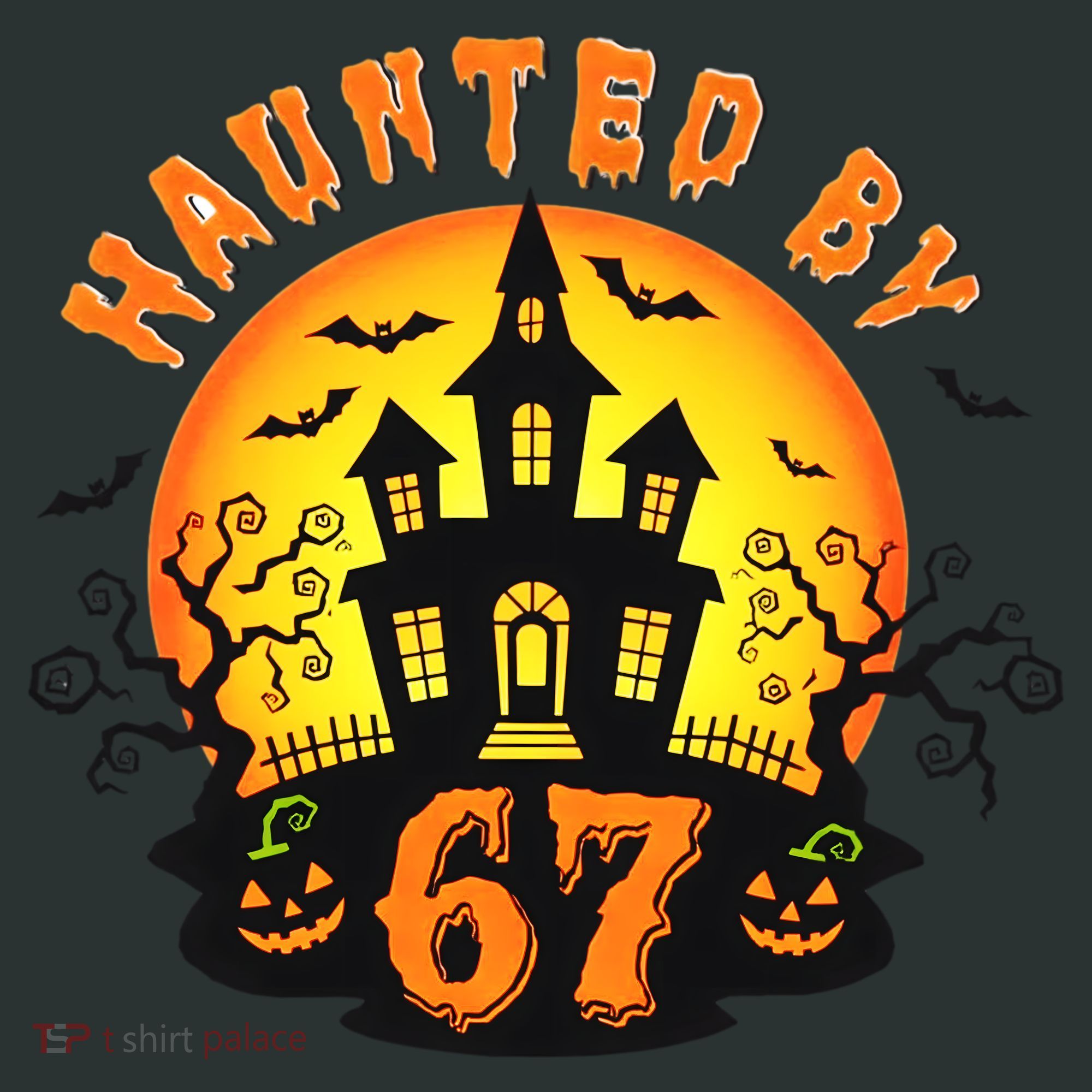 Haunted By 67 Funny Six Seven Gen Alpha Z Halloween Infant Baby Jersey Bodysuit