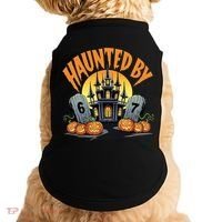 Haunted By 67 Funny Haunted By 6-7 Halloween Doggie Tank thumb 0