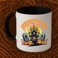 Haunted By 67 Funny Haunted By 6-7 Halloween Coffee Mug thumb 2