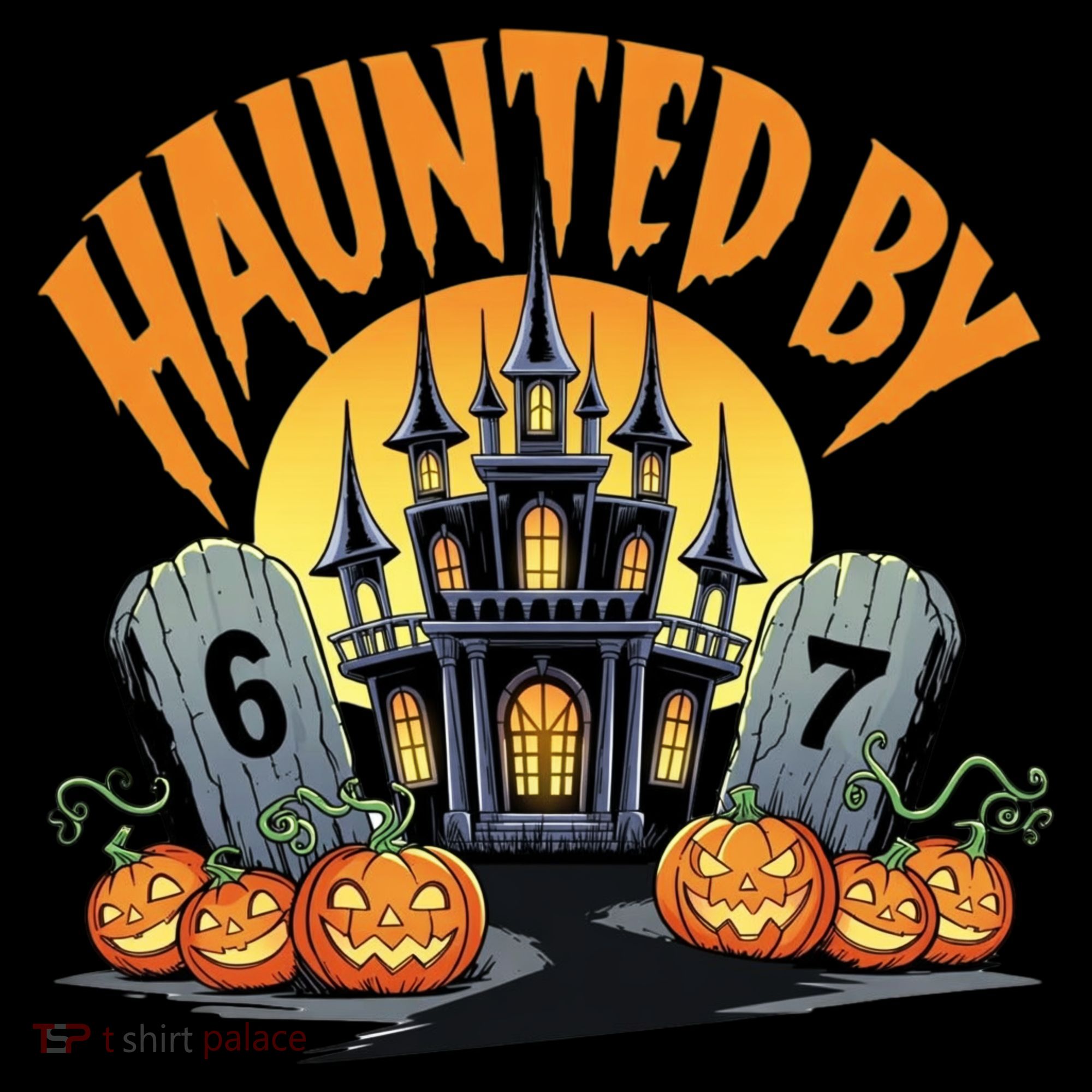 Haunted By 67 Funny Haunted By 6-7 Halloween Women's Hoodie