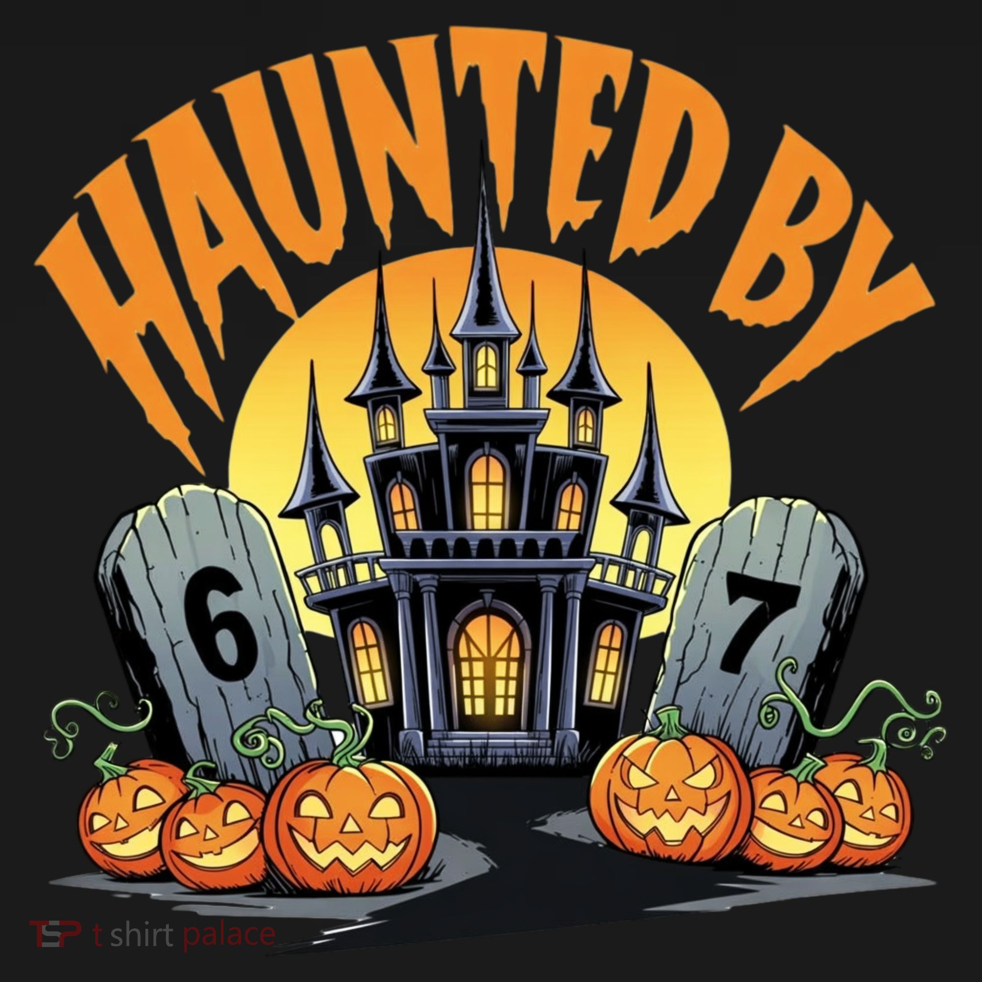 Haunted By 67 Funny Haunted By 6-7 Halloween Women's Tank Top
