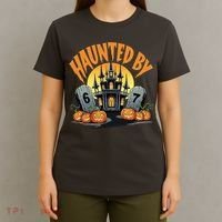 Haunted By 67 Funny Haunted By 6-7 Halloween T-Shirt thumb 4