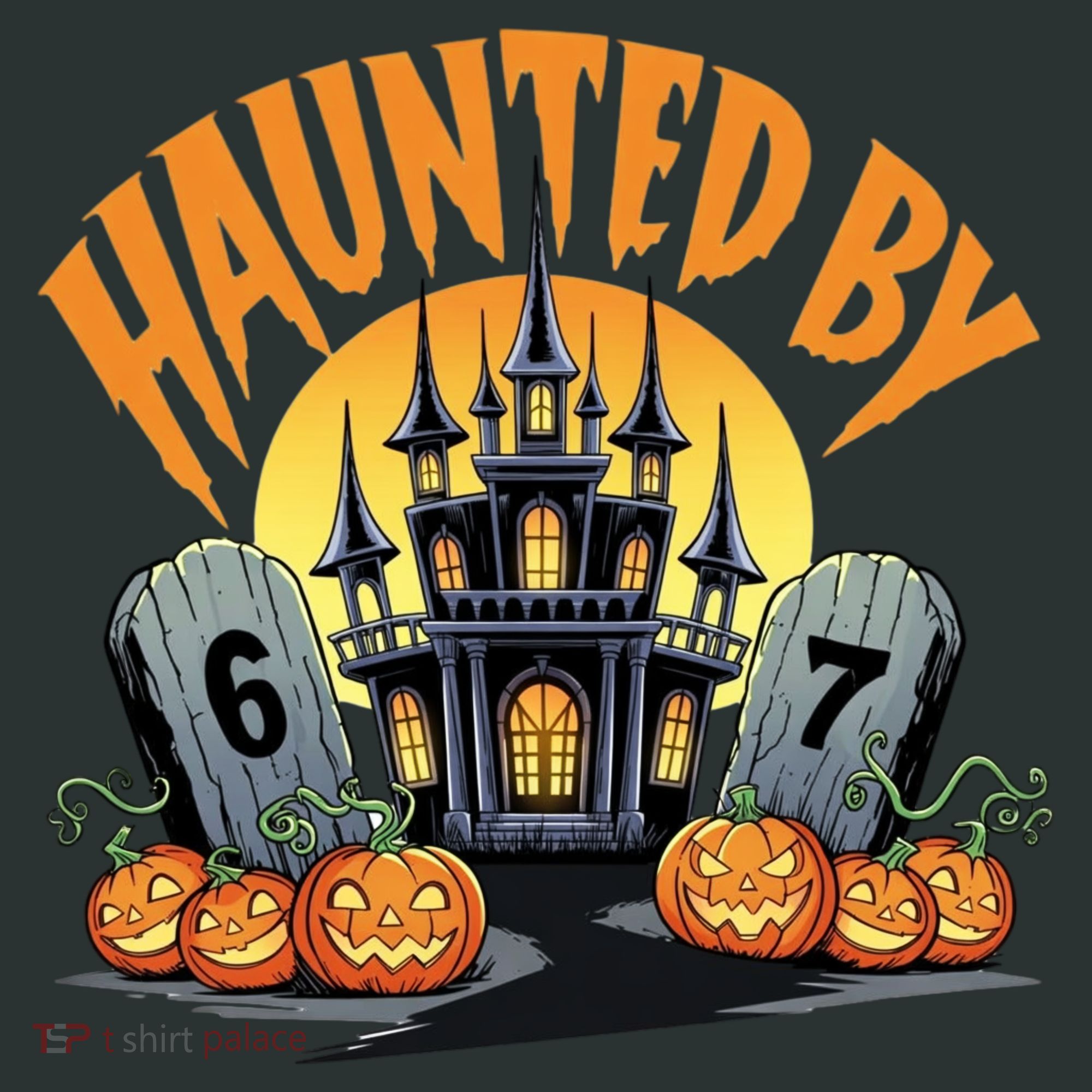 Haunted By 67 Funny Haunted By 6-7 Halloween Mousepad