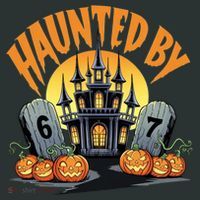 Haunted By 67 Funny Haunted By 6-7 Halloween Baby Bodysuit thumb 2