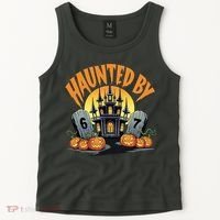 Haunted By 67 Funny Haunted By 6-7 Halloween Tank Top thumb 2